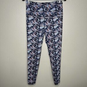 Victoria's Secret VSX Sport Women's Blue Pull On Stretch Activewear Leggings M